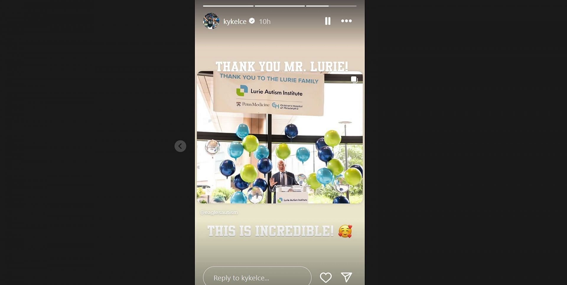 Kylie Kelce makes feelings known on Eagles owner Jeff Lurie's $50,000,000 donation to create the Lurie Autism Institute/@kykelce